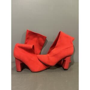 Zara‎ Woman Sock High Boot Red Woman Size 41